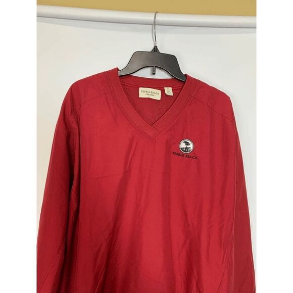 Pebble Beach Classic V Neck Windbreaker Pullover - Picture 4 of 7